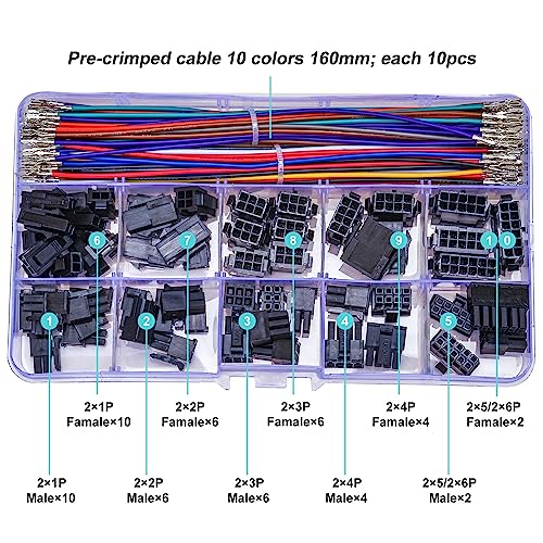 Arduino Diy Electronics - Kit Konektor Baris Ganda Molex Micro-Fit