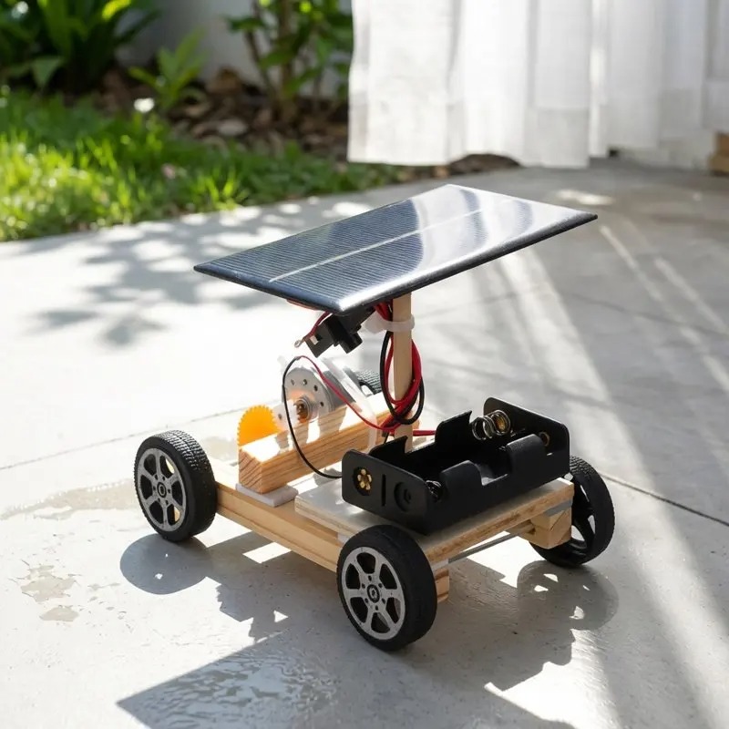 Diy Electronics Motor - Mobil Tenaga Surya Rakitan Kayu DIY,
