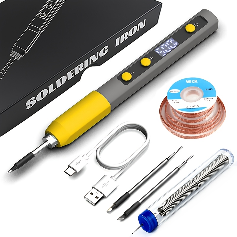 Diy Electronics Tools - Setrika Solder USB dengan Layar Digital,