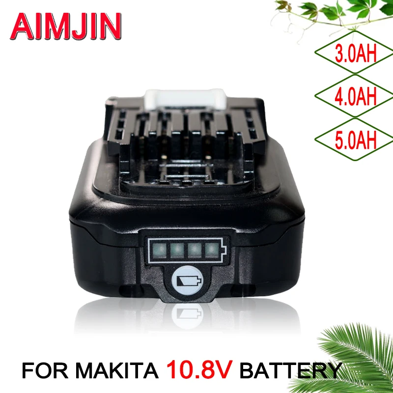 Makita Drill Hp1640 - Baterai Li-ion isi ulang 10.8V 3000/4000/5000mAh