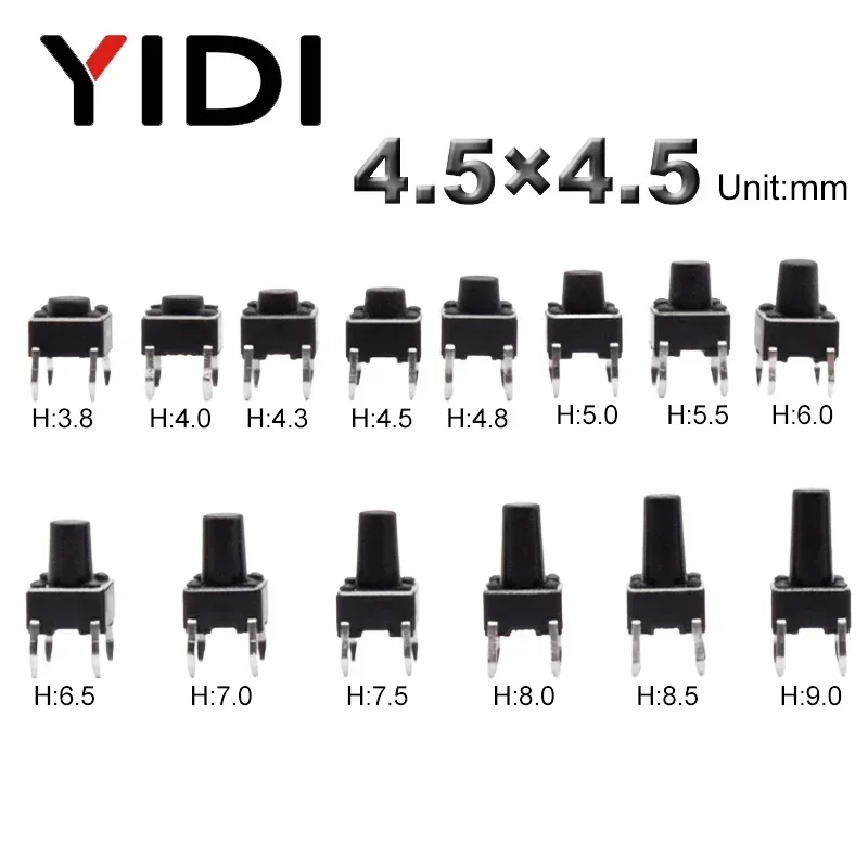Push Button Tactile - 50 Buah Panel PCB On Off
