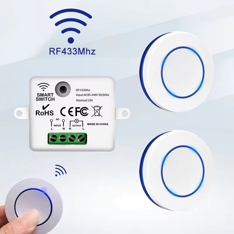 Diy Electronics Button - RF 433MHz pengendali jarak jauh sakelar
