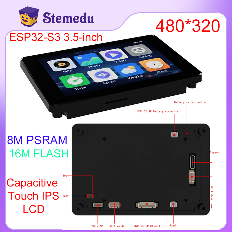 Arduino Diy Electronics - ESP32-S3 Mini 3.5 inci kapasitif sentuh