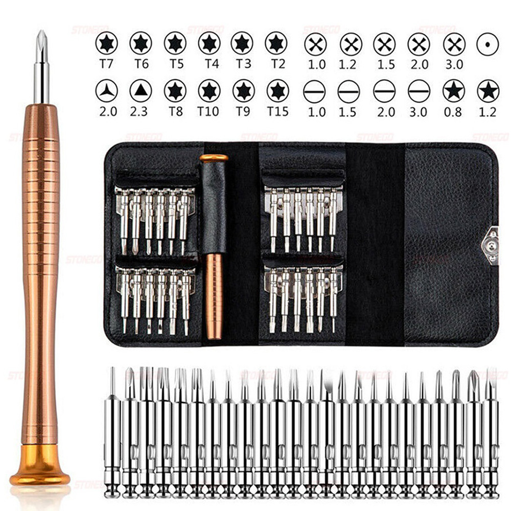 Diy Electronics Repair Kit - Set Obeng Presisi 25 in 1,