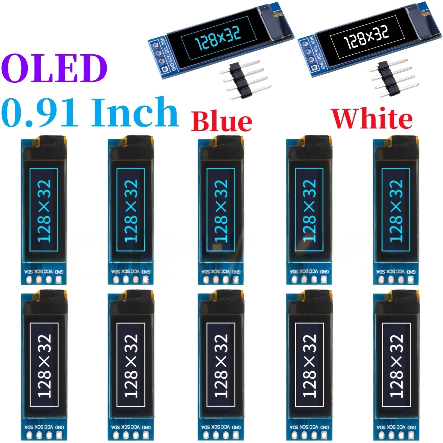 Arduino Diy Electronics - XZG 1-20 Buah 0.91 Inci 128X32