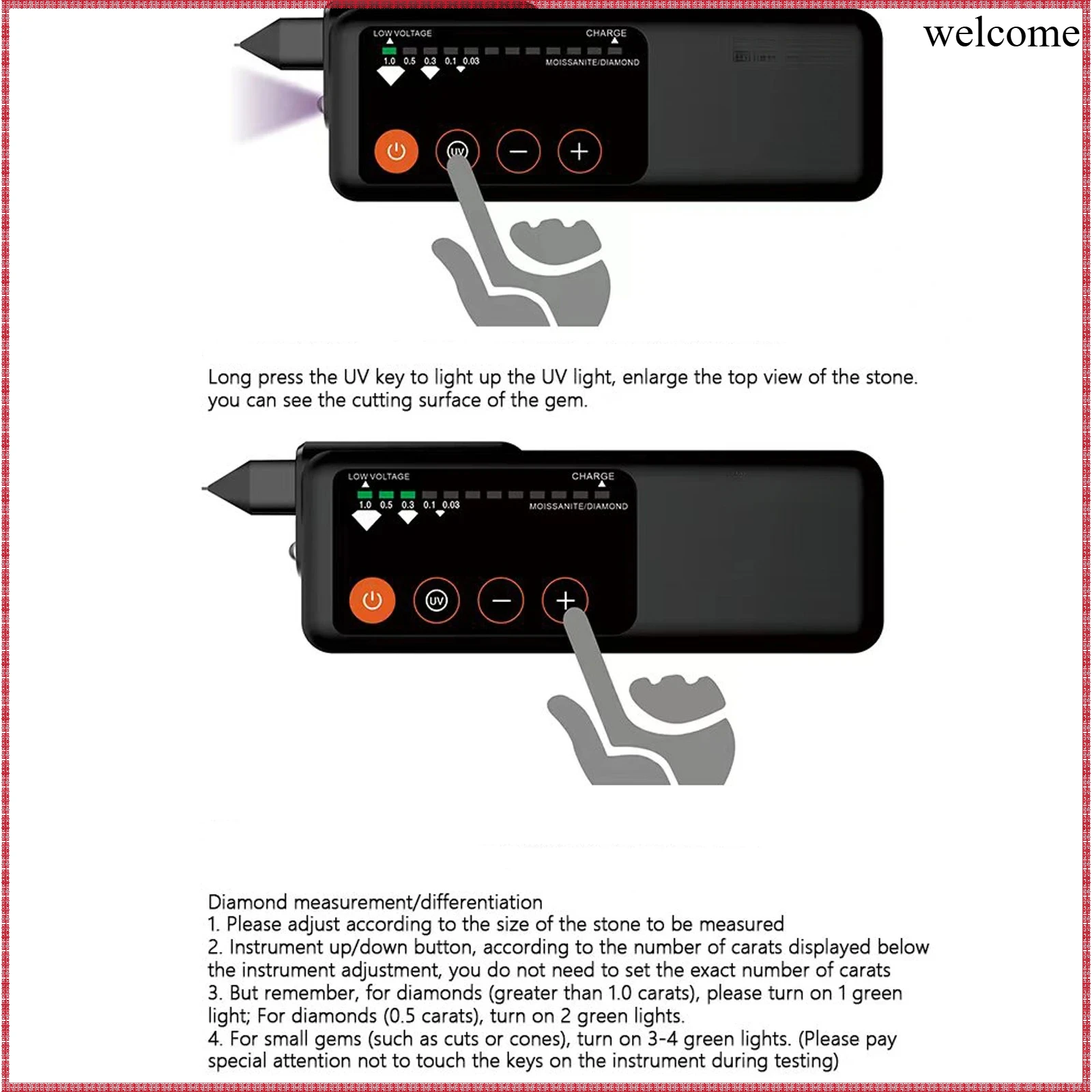 Pena Penguji Berlian Isi Ulang - Diy Electronics Tools ulasan dan harga