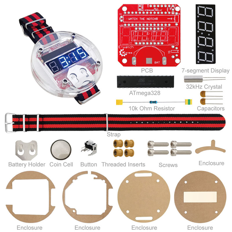 Kit LED Chip Tunggal Jam DIY B - Arduino Diy Electronics ulasan dan harga