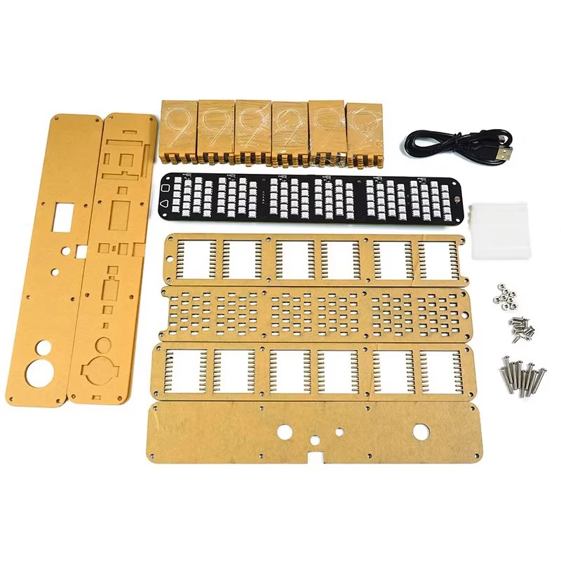 Kit Jam Glow Tube DIY, Jam Dig - Diy Electronics Desk ulasan dan harga