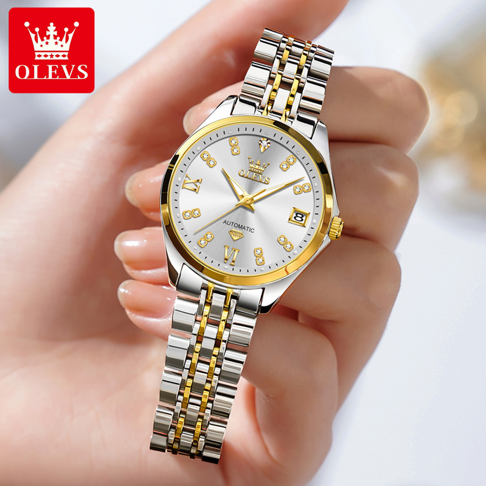 Jam Tangan Wanita OLEVS 9801 M - Push Button Tactile ulasan dan harga