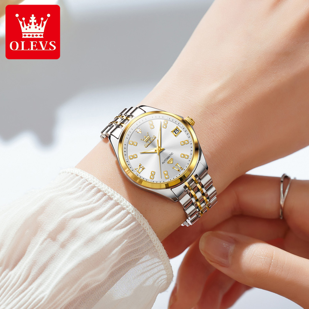 Jam Tangan Wanita OLEVS 9801 M - Push Button Tactile ulasan dan harga