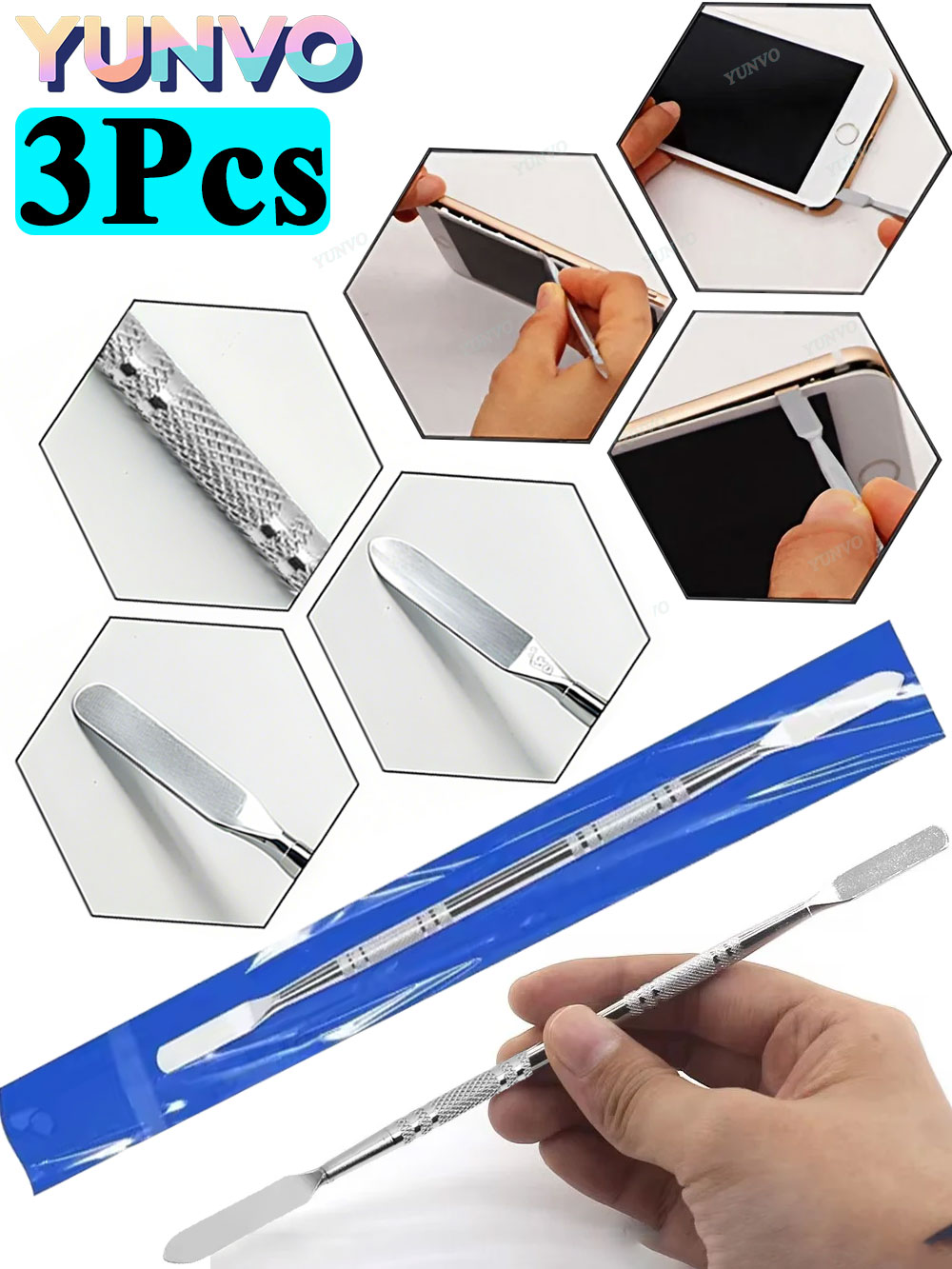 3Pcs Alat Pengungkit Logam Sta - Diy Electronics Tools ulasan dan harga