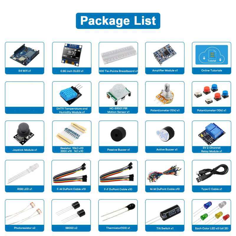 Kit Pemula Pengembangan UNO R4 - Diy Projects With Electronics ulasan dan harga