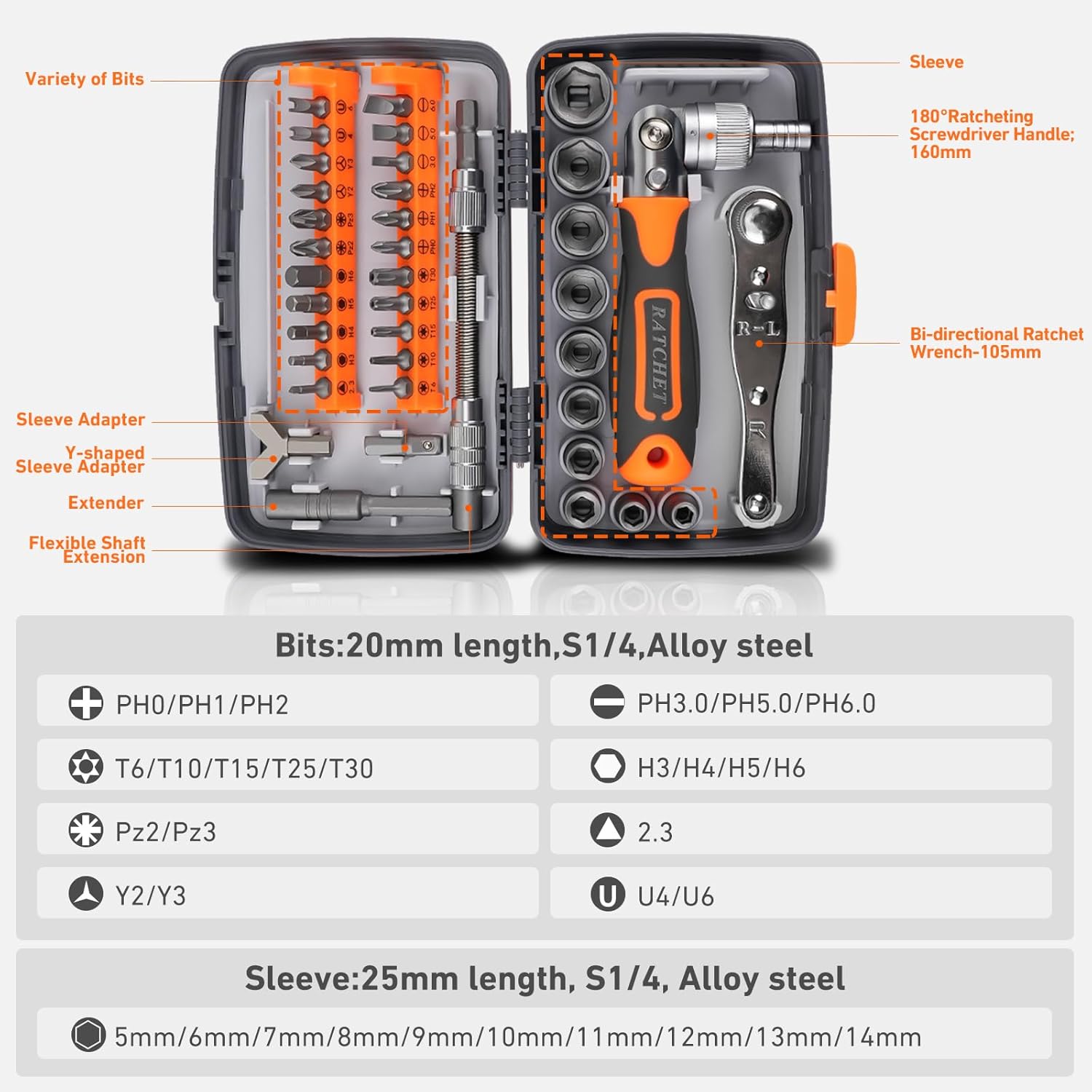 Singalon 38-in-1 Kit Obeng Rat - Diy Electronics Repair Kit ulasan dan harga