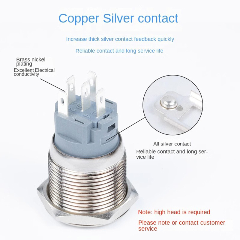 Lampu LED tahan air 6V 24V 220 - Push Button Tactile ulasan dan harga
