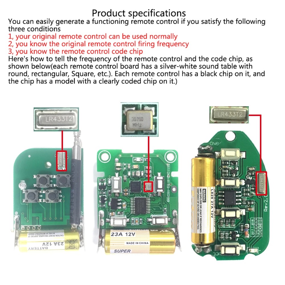 433Mhz RF Remote Control Tombo - Diy Electronics Button ulasan dan harga
