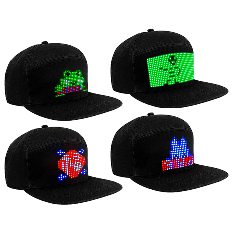 Topi LED Pintar dengan Layar,  - Diy Electronics Logo ulasan dan harga