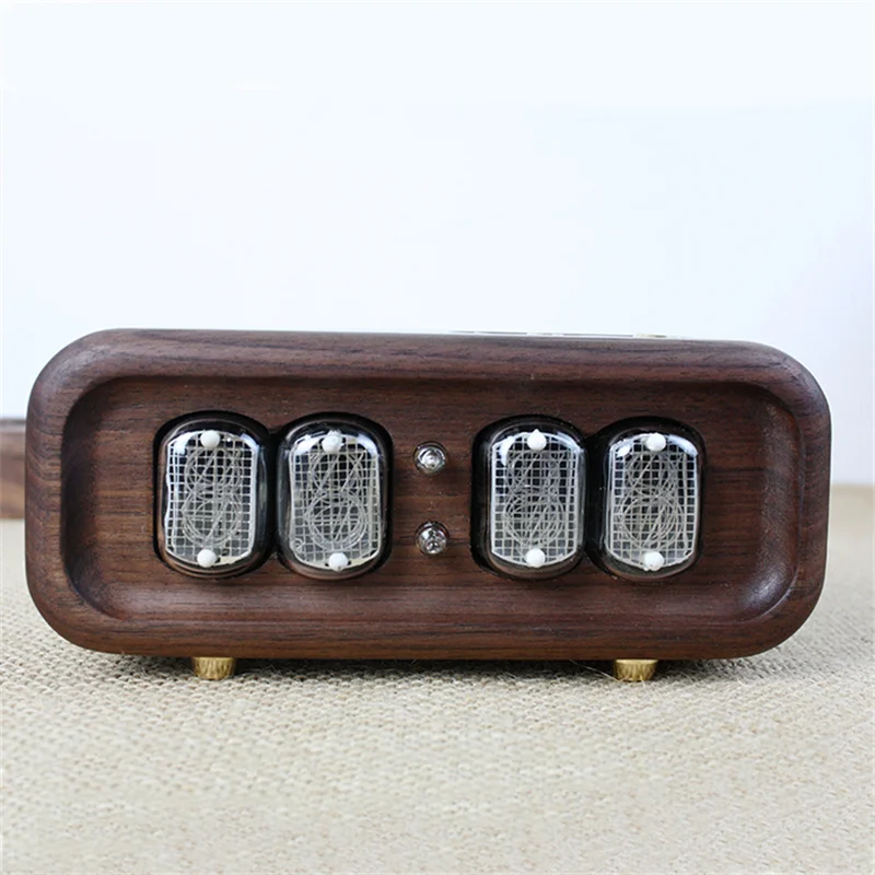 Jam Digital Kayu Solid Black W - Diy Electronics Desk ulasan dan harga