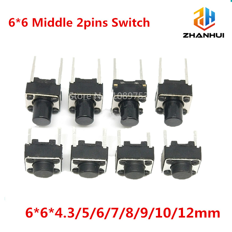 20/50/100 Buah 6X6Mm Sakelar T - Arduino Diy Electronics ulasan dan harga
