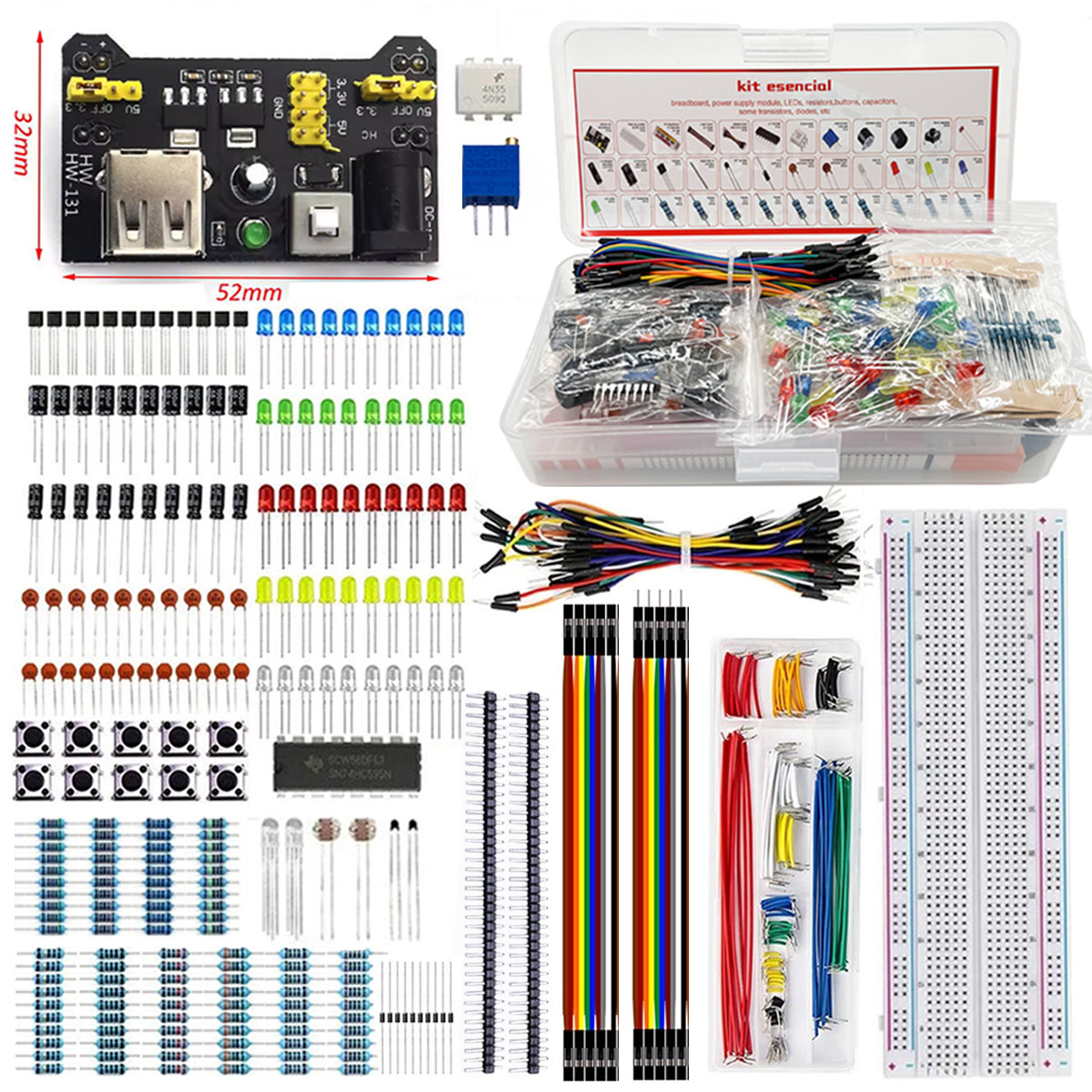 Breadboard 830 Titik Kit Kompo - Arduino Diy Electronics ulasan dan harga