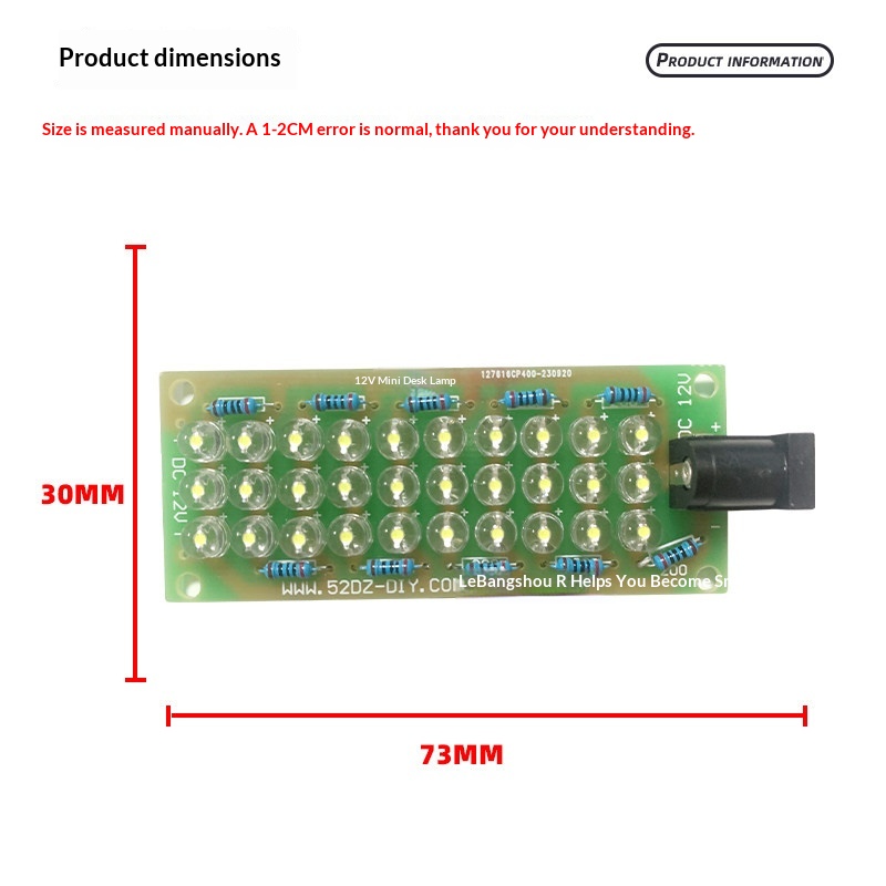 Lampu meja 12V kit DIY elektro - Diy Electronics Desk ulasan dan harga