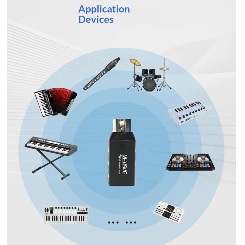 Adaptor Midi Nirkabel M Vave S - Diy Electronics Music ulasan dan harga