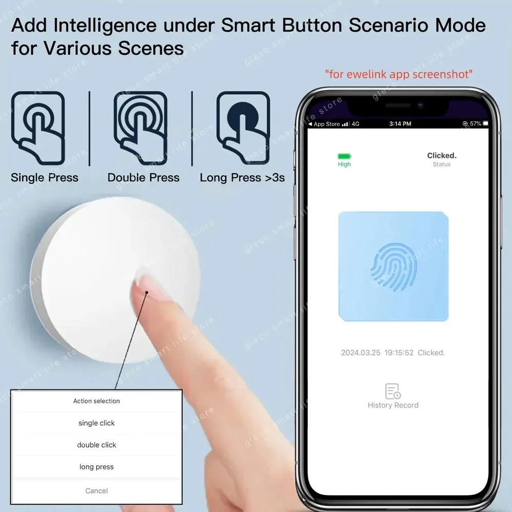 Zigbee Scene Button Push Switc - Diy Electronics Button ulasan dan harga