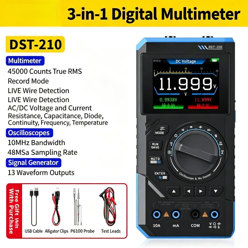 DST-210, Alat Multimeter Digit - Diy Electronics Tools ulasan dan harga