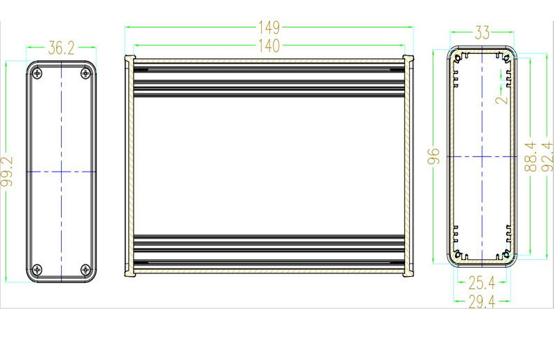 Kotak Aluminium untuk Elektron - Diy Electronics Music ulasan dan harga